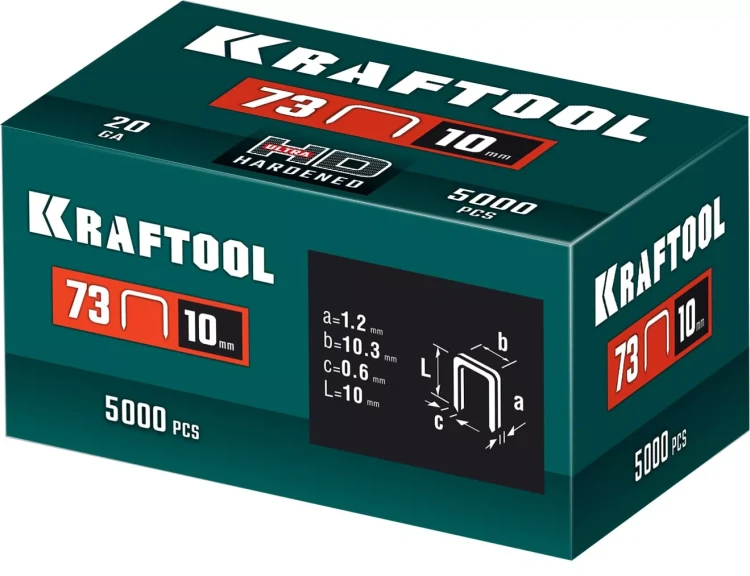Скобы для плайера, тип 73, калибр 20GA 31773-10 купить в Новом Уренгое