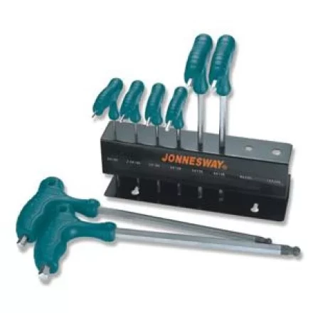 Набор ключей шестигранных двусторонних с шаром 2-10мм 8предметов Jonnesway H10MB08S 48068 купить в Новом Уренгое