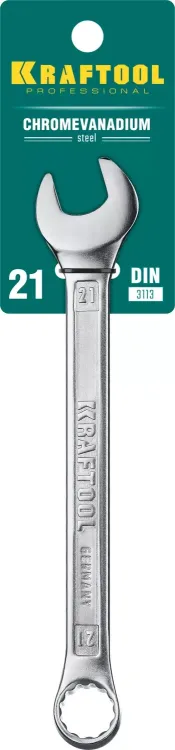 Ключи комбинированные KRAFTOOL, Cr-V, DIN 3113 27079-21 купить в Новом Уренгое