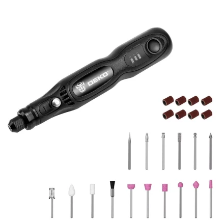 Гравер аккумуляторный DEKO DKRT3.6-Li SET, 063-1400 купить в Новом Уренгое