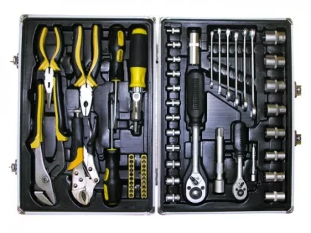Набор инструмента 59 предметов алюминиевый кейс 57055 купить в Новом Уренгое