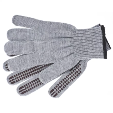 Перчатки трикотажные акрил ПВХгель Протектор серая туча оверлок Сибртех Россия 68662 купить в Новом Уренгое