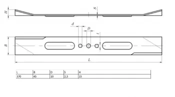 Нож для газонокосилки KRONWERK EGC-1500 370х45х2,5мм KRONWERK 96337 купить в Новом Уренгое