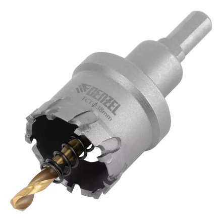 Коронка по металлу твердосплавная, 38 мм Denzel 724012 купить в Новом Уренгое