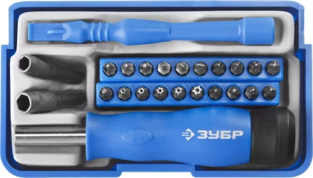 Набор ЗУБР &quot;ПРОФЕССИОНАЛ&quot;: Отвертки  для точных работ, 24предм 25648-H24 купить в Новом Уренгое