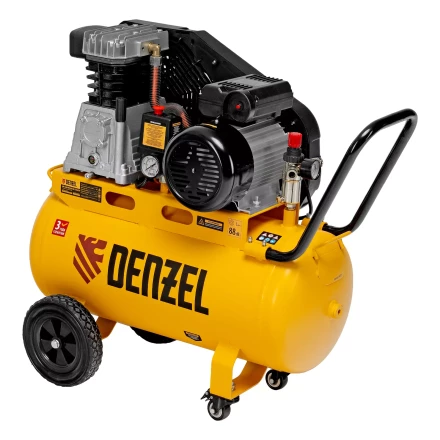 Компрессор воздушный рем. привод Denzel BCI 2100/50, 2,1 кВт, 50 литров, 400 л/мин купить в Новом Уренгое