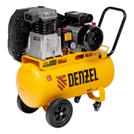 Компрессор воздушный рем. привод Denzel BCI 2100/50, 2,1 кВт, 50 литров, 400 л/мин купить в Новом Уренгое