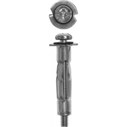 Анкер ЗУБР для пустотелых конструкций оцинкованный, с винтом PH2&SL, М4х21х5мм, ТФ6, 4шт 4-302476-04-020