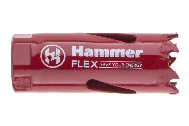 Коронка биметаллическая HAMMER Ф20х38мм 1/2" BiMETALL (224-002) купить в Новом Уренгое