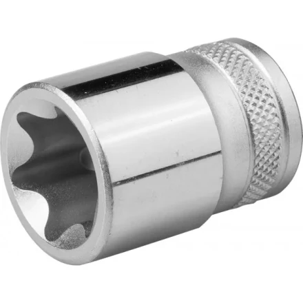 Торцовая головка KRAFTOOL &quot;INDUSTRIE QUALITAT&quot;, Cr-V, внешний TORX, хромосатинированная, 1/2&quot;, Е 24 27810-24_z01 купить в Новом Уренгое