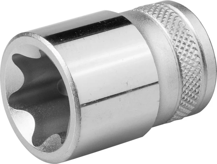Торцовая головка KRAFTOOL "INDUSTRIE QUALITAT", Cr-V, внешний TORX, хромосатинированная, 1/2", Е 24 27810-24_z01 купить в Новом Уренгое