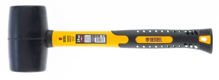 Киянка резиновая, 24 oz, черная резина, фибергласовая рукоятка// Denzel 7711193 купить в Новом Уренгое