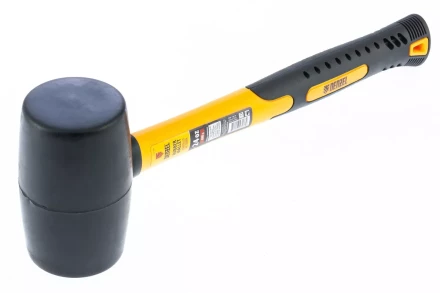 Киянка резиновая, 24 oz, черная резина, фибергласовая рукоятка// Denzel 7711193 купить в Новом Уренгое