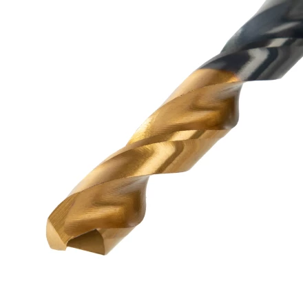 Набор сверл по металлу, 1-10 мм, HSS-Tin, Golden Tip, 10 шт Denzel 72316 купить в Новом Уренгое