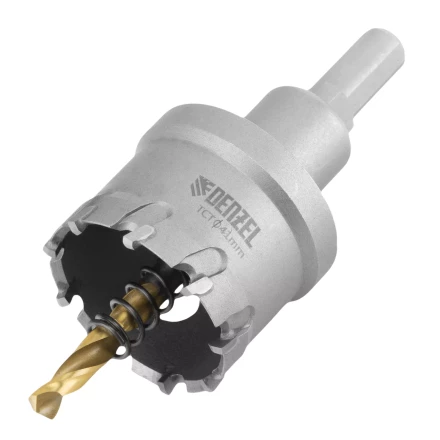 Коронка по металлу твердосплавная, 41 мм Denzel 724013 купить в Новом Уренгое