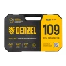 Набор инструментов Denzel 15814, 1/2", 1/4", CrV, S2, пластиковый кейс, 109 предметов купить в Новом Уренгое