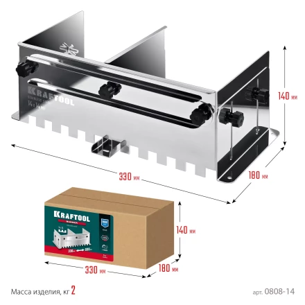 Раздвижная гребенка KRAFTOOL 0808-14 купить в Новом Уренгое
