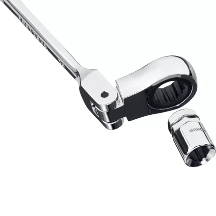 Наборы трещоточных комбинированных ключей шарнирных с адаптерами серия ПРОФЕССИОНАЛ купить в Новом Уренгое