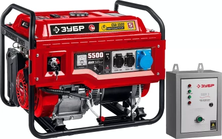 ЗУБР 5500 Вт, бензиновый генератор с автозапуском (СБА-5500) купить в Новом Уренгое