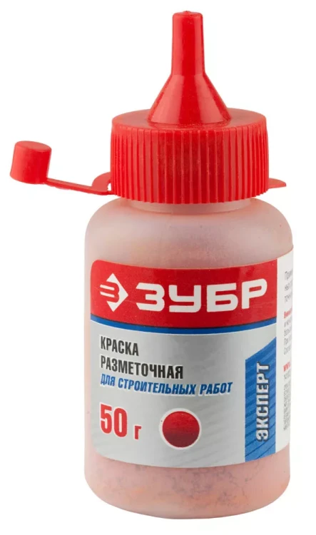 Краска ЗУБР разметочная для строительных работ, красная, 50г 4-06405-2_z01 купить в Новом Уренгое