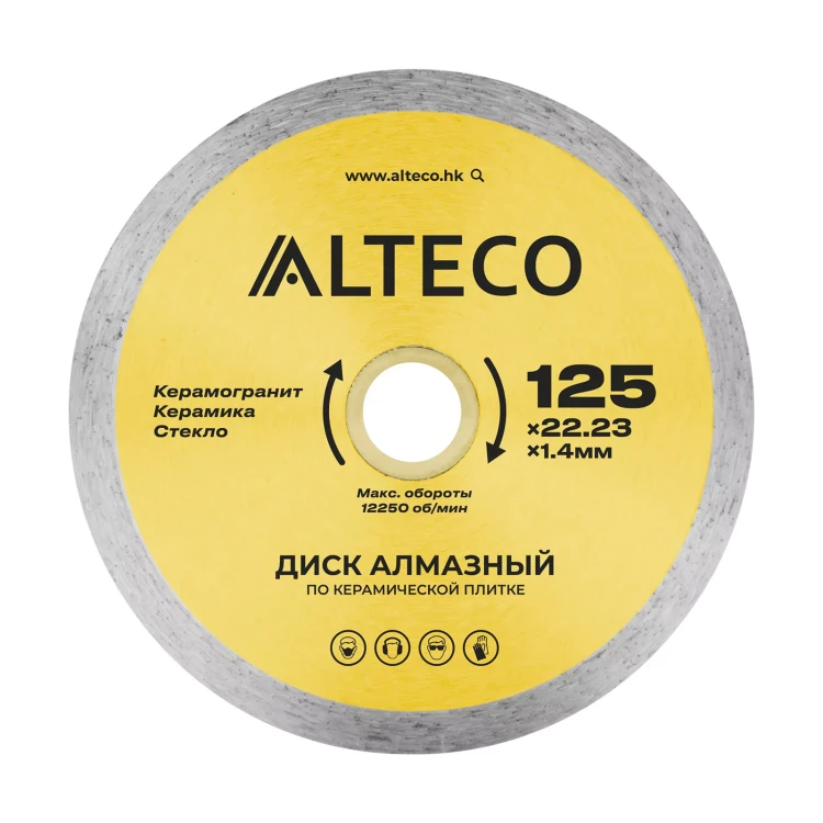 Диск алмазный по керамической плитке ALTECO 125x22.23x1.4 мм 66525 купить в Новом Уренгое