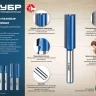 ЗУБР 18 x 60 мм, хвостовик 12 мм, фреза пазовая прямая с нижними подрезателями, Профессионал (28755-18-60) купить в Новом Уренгое