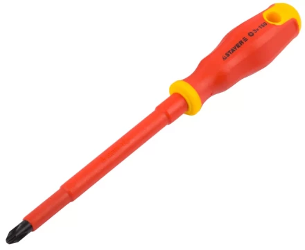 Отвертка STAYER &quot;PROFI&quot; &quot;ELECTRO&quot; диэлектрическая до 1000В, двухкомп рукоятка, PH № 3 х 150мм 25142-3-15_z01 купить в Новом Уренгое