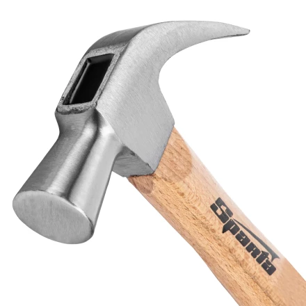 Молоток-гвоздодер, 650 г Sparta, боек 32 мм, деревянная рукоятка, 104235 купить в Новом Уренгое