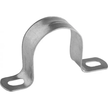 Скобы СВЕТОЗАР металлические D31мм, двухлапковые, для крепления металлорукава d=25мм, 50шт 60212-25-50 купить в Новом Уренгое