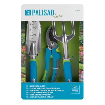 Набор садового инструмента с секатором Palisad 629018, алюминиевый цельнолитой, 3 предмета, LUXE купить в Новом Уренгое