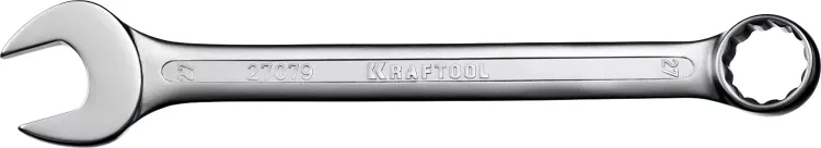 Ключ комбинированный KRAFTOOL, Cr-V, DIN 3113 27079-27 купить в Новом Уренгое