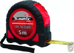 Рулетка Strong 7,5м х 25 мм обрезиненный корпус MATRIX 31082