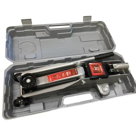 Домкрат гидравлический подкатной 2 т h подъема 135–385 мм в пласт. кейсе  MATRIX MASTER 51028 купить в Новом Уренгое