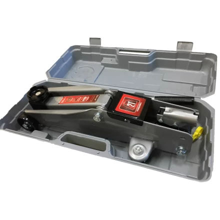 Домкрат гидравлический подкатной 2 т h подъема 135–385 мм в пласт. кейсе  MATRIX MASTER 51028 купить в Новом Уренгое