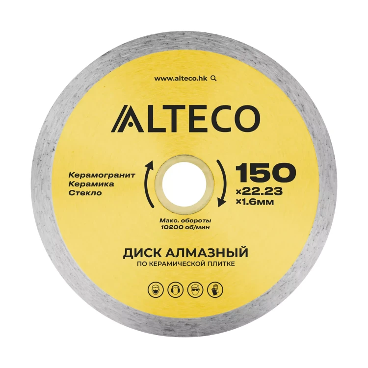 Диск алмазный по керамической плитке ALTECO 150x22.23x1.6 мм 66526 купить в Новом Уренгое