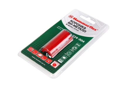 Коронка биметаллическая HAMMER Ф25х38мм 5/8&quot; BiMETALL (224-004) купить в Новом Уренгое