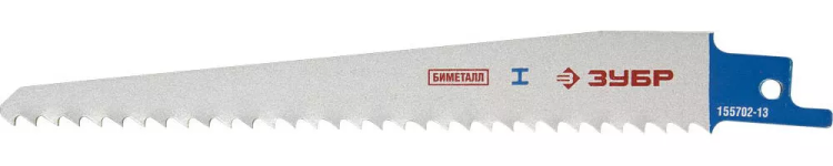 Полотно ЗУБР "ЭКСПЕРТ" S611DF для сабельной эл. ножовки Bi-Metall, дерево с гвоздями, ДСП, металл, пластик,130/4,2мм 155702-13 купить в Новом Уренгое
