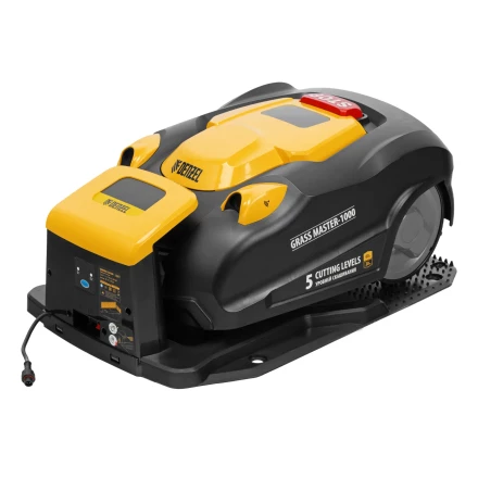 Робот-газонокосилка Grass Master 1000, ультразвуковой датчик, 3 Ач, LCD дисплей, Wi-Fi // Denzel купить в Новом Уренгое