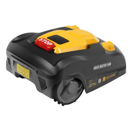 Робот-газонокосилка Grass Master 1000, ультразвуковой датчик, 3 Ач, LCD дисплей, Wi-Fi // Denzel купить в Новом Уренгое