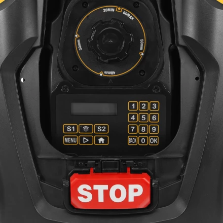 Робот-газонокосилка Grass Master 1000, ультразвуковой датчик, 3 Ач, LCD дисплей, Wi-Fi // Denzel купить в Новом Уренгое