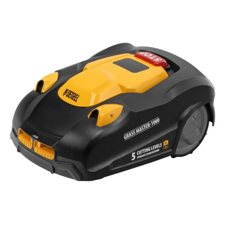 Робот-газонокосилка Grass Master 1000, ультразвуковой датчик, 3 Ач, LCD дисплей, Wi-Fi // Denzel купить в Новом Уренгое