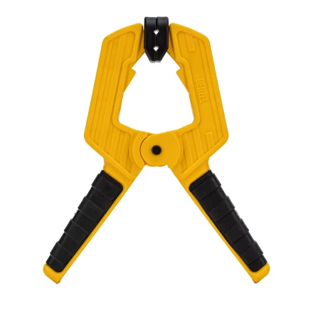 Струбцина клещеобразная Denzel, усиленная 80 х 60 мм, двухкомпонентные рукоятки, 20797 купить в Новом Уренгое