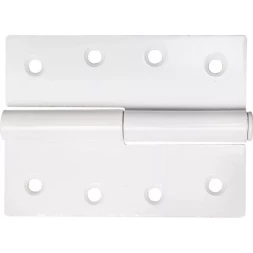 Петля дверная STAYER "MASTER" разъемная, цвет белый, левая, 100мм 37613-100-2L