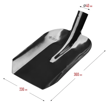 ЗУБР Мастер, 360 х 230 мм, полотно 1.6 мм, закалено, без черенка, тип ЛСП, совковая лопата (39426) купить в Новом Уренгое