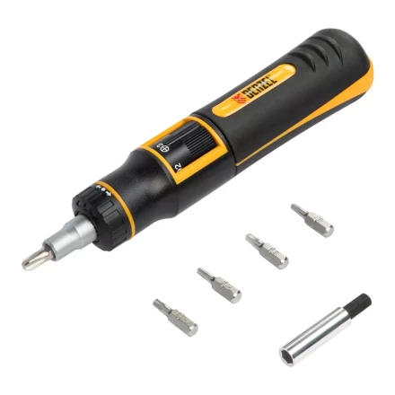 Отвертка реверсивная с револьверным механизмом Denzel 7711601, 11 шт, сталь S2 купить в Новом Уренгое