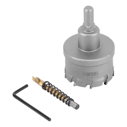 Коронка по металлу твердосплавная, 51 мм Denzel 724016 купить в Новом Уренгое