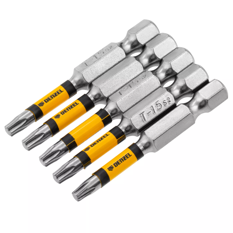 Бита T15x50, 5 шт. Denzel 7711319 купить в Новом Уренгое