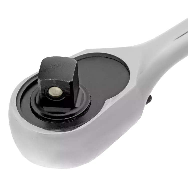 Ключ-трещотка 1/2" Gross 14052, CrV, 120 зубьев, цельнометаллический, хром купить в Новом Уренгое