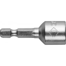 Биты ЗУБР "МАСТЕР" с торцовой головкой, магнитные, Cr-V, тип хвостовика E 1/4", 10х45мм, 2шт 26392-10-02