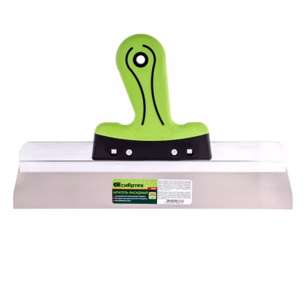 Шпатель фасадный нержавеющая сталь 350 мм двухкомпонентная ручка  Сибртех 85584 купить в Новом Уренгое